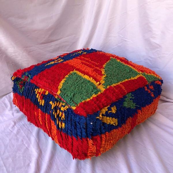 Moroccan Red Poufs