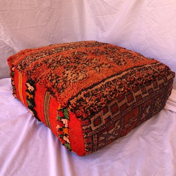 Vintage Red Poufs