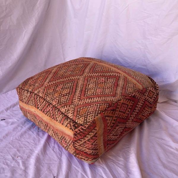 Moroccan red pouffes