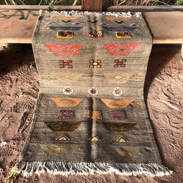 Natural Gray Moroccan kilims